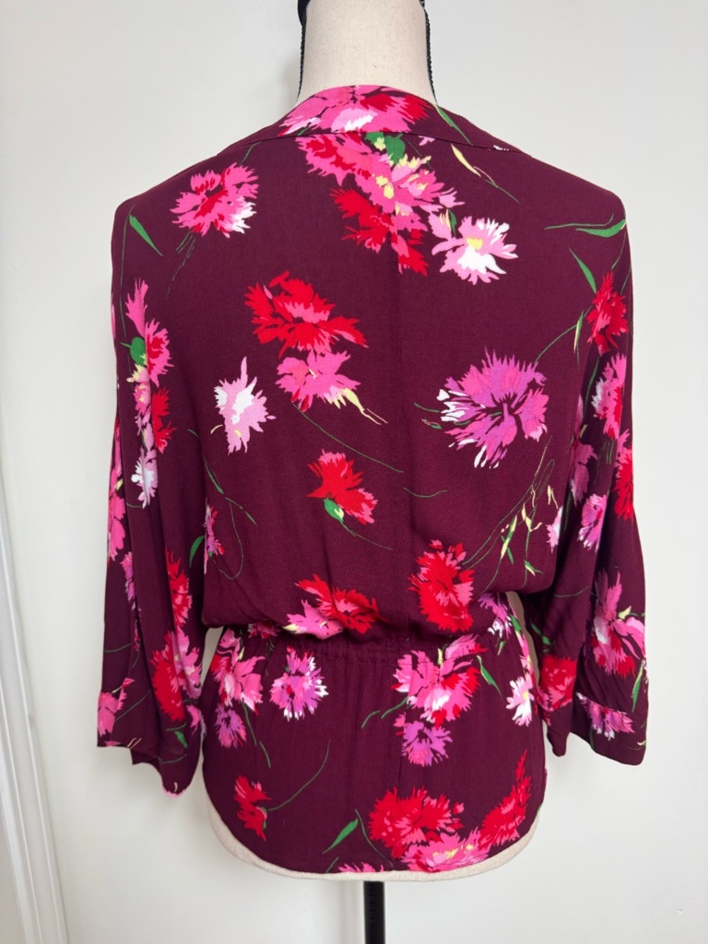 Express Floral Cinched Waist Kimono Maxie Jones ASO General Hospital Size XS P - Picture 5 of 12